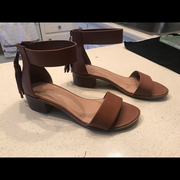 Brown Open Toe Heels - Picture 3 of 4
